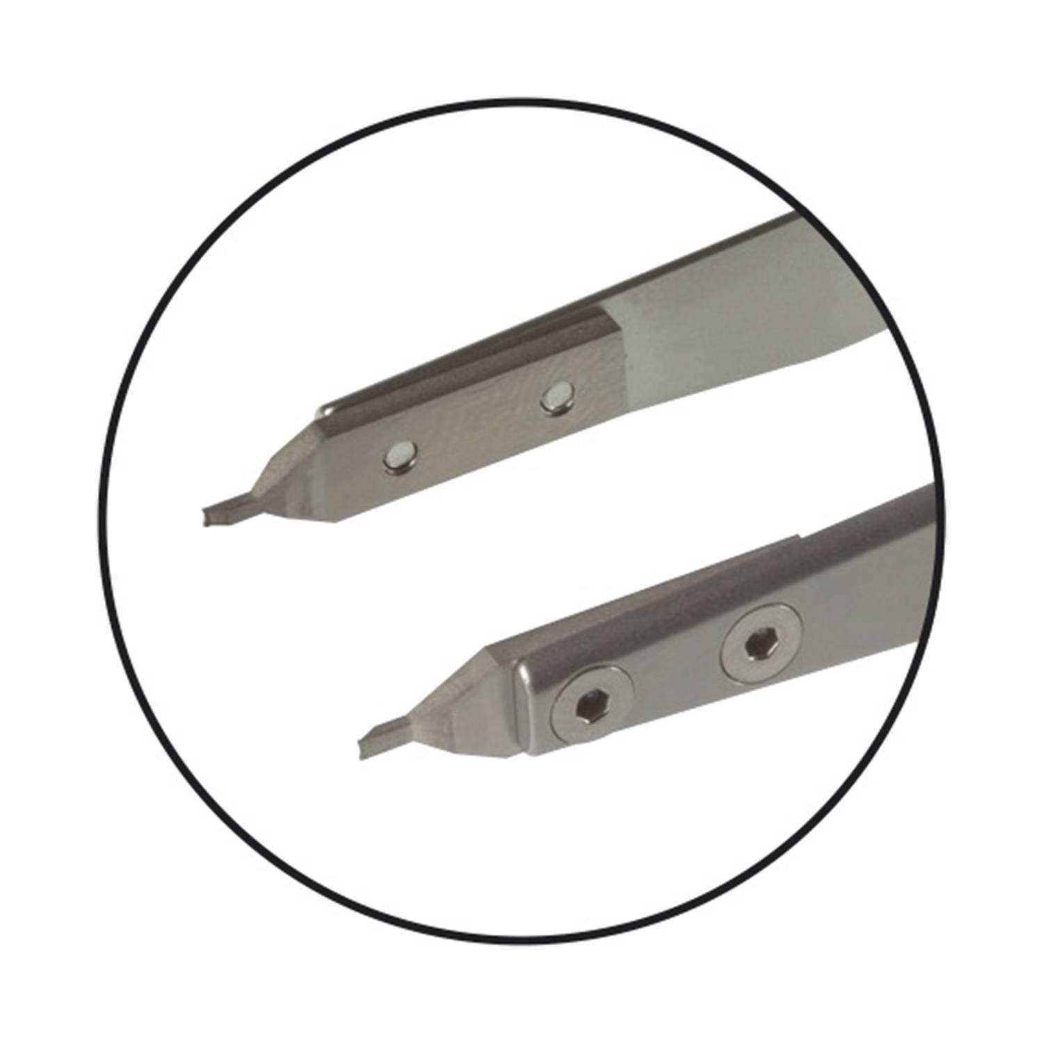 Bergeon 7825 Zange für Stege von Metallbandschließen, Federsteg-Kornzange, Edelstahl-2