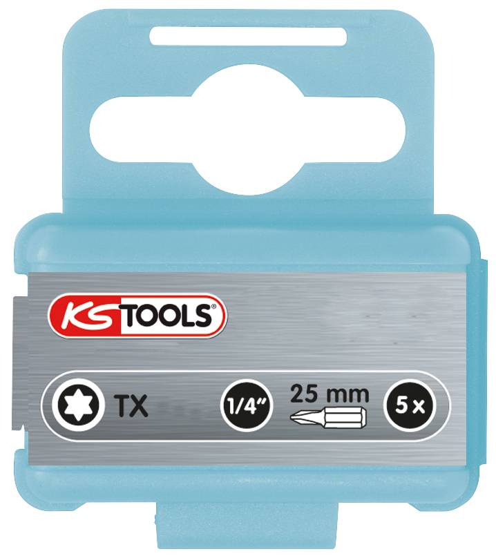 1/4" EDELSTAHL Bit Torx, 25mm, T15, 5er Pack-1