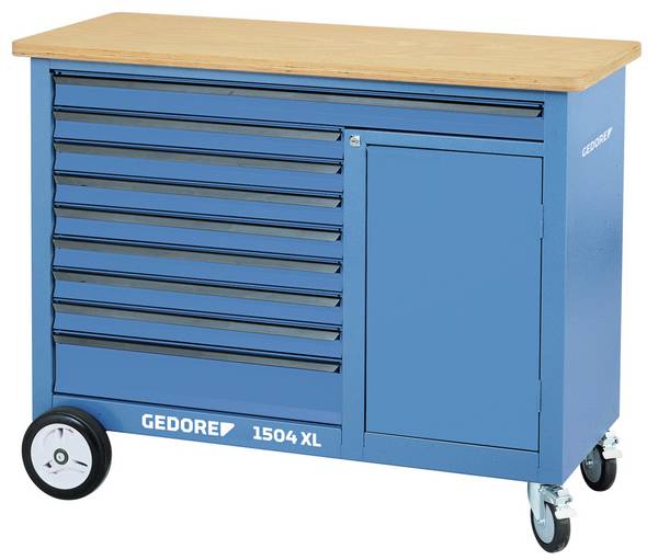 Gedore 1504 XL 1710 Rollwerkbank 1,25 m breit