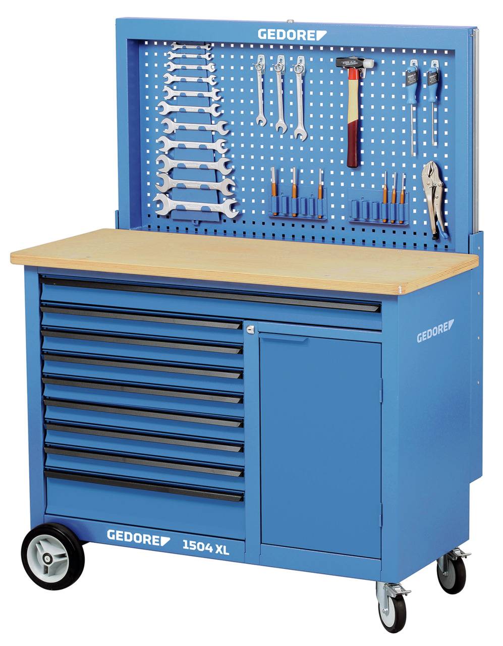 Gedore 1504 XL 1710 Rollwerkbank 1,25 m breit-2
