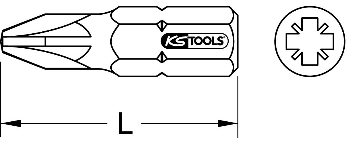 1/4" EDELSTAHL Bit, 25mm, PZ3, 5er Pack-1