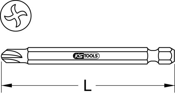 1/4" Bit Torq-Set®, 75mm, #8, 5er Pack