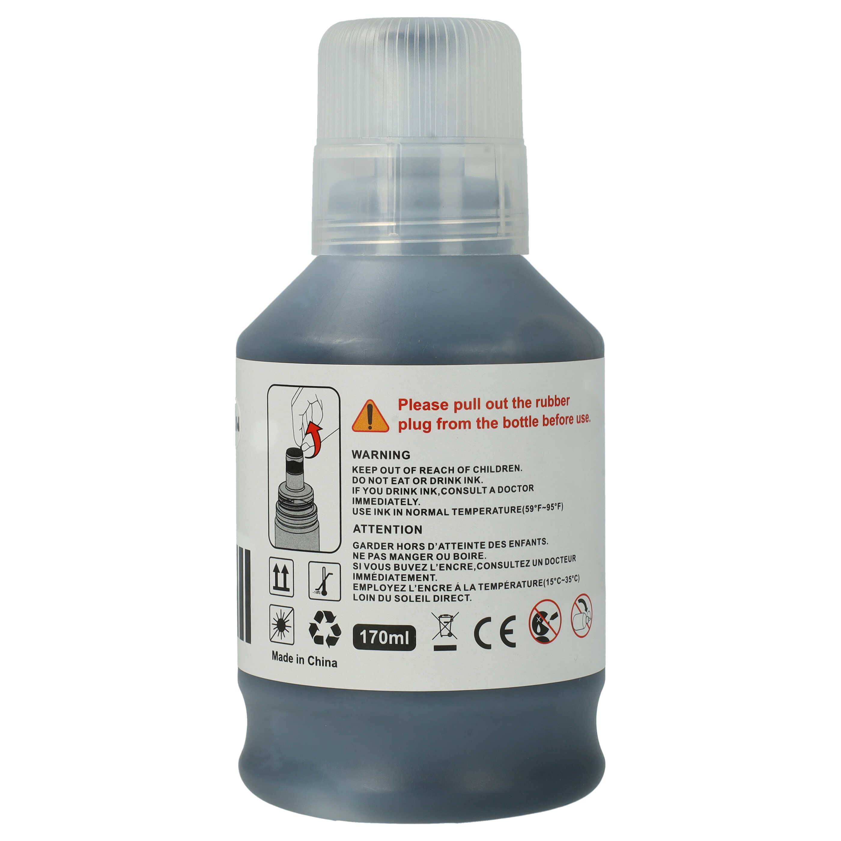 vhbw Nachfülltinte Ersatz für Canon 4412C001 | GI-56BK für Drucker - Refilltinte Schwarz, Pigmentiert, 170ml-1