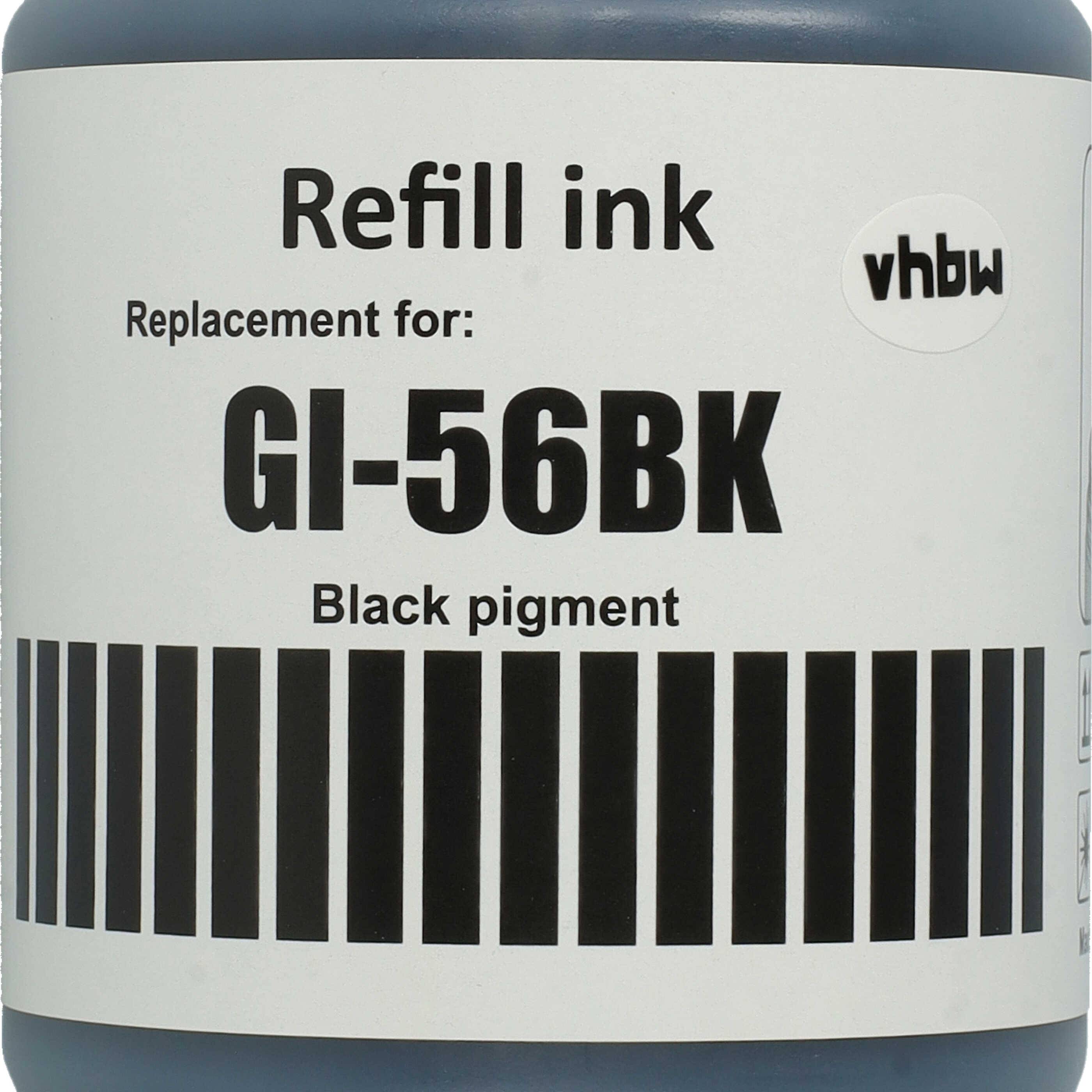 vhbw Nachfülltinte Ersatz für Canon 4412C001 | GI-56BK für Drucker - Refilltinte Schwarz, Pigmentiert, 170ml-4