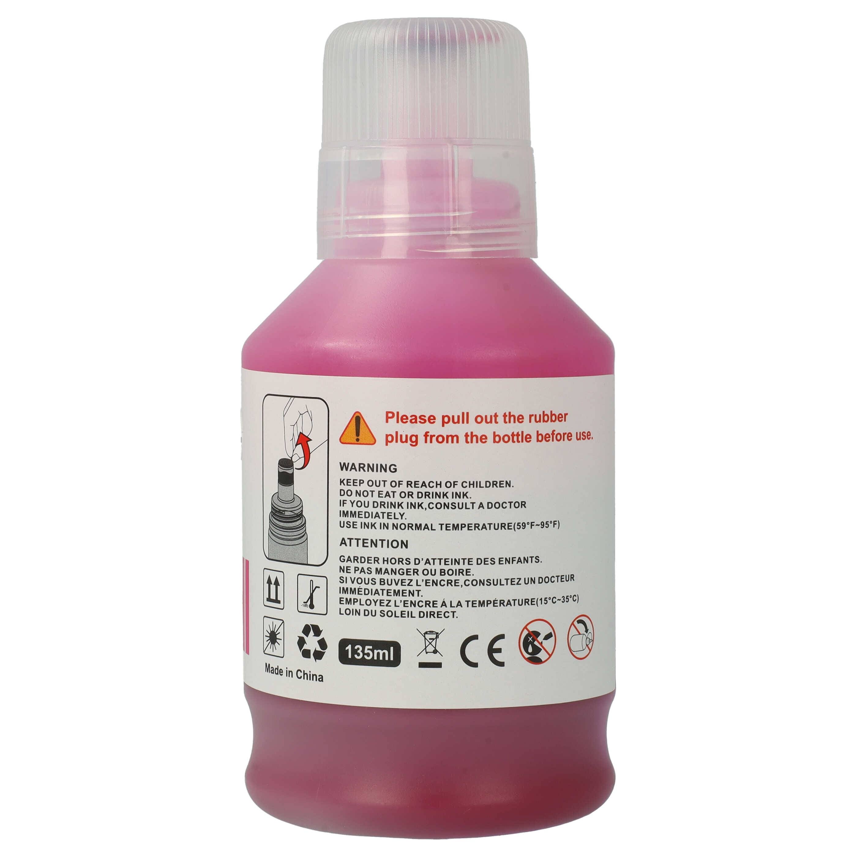 vhbw Nachfülltinte kompatibel mit Canon MAXIFY GX 5050 | GX 6050, GX 7050/X, GX 7055 Drucker - Refilltinte Magenta-1