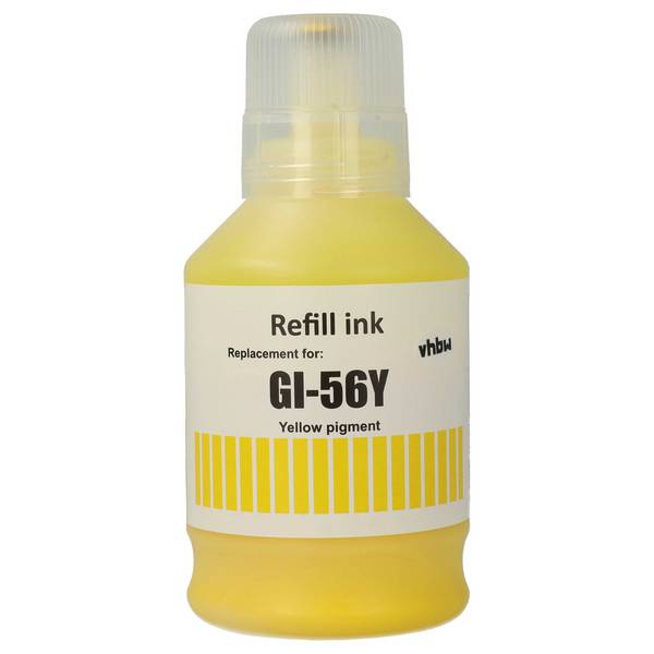 vhbw Nachfülltinte kompatibel mit Canon MAXIFY GX 5050 | GX 6050, GX 7050/X, GX 7055 Drucker - Refilltinte Yellow