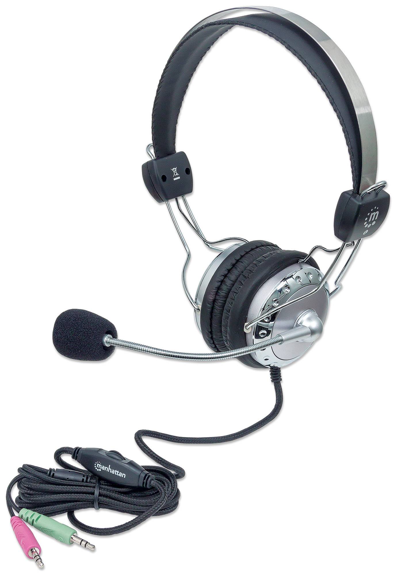 Manhattan Stereo Over-Ear Headset (3.5mm), Microphone Boom (padded)-9