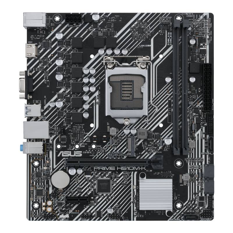 ASUS PRIME H510M-K - Motherboard - micro ATX - LGA1200-Sockel - H510 Chipsatz - USB 3.2 Gen 1 - Gigabit LAN - Onboard-Gr-7