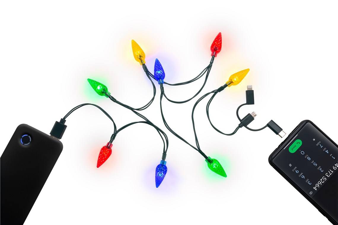 Smartphone-USB-Ladekabel mit LED-Leuchten 60339 - Kabel - Digital/Daten-0