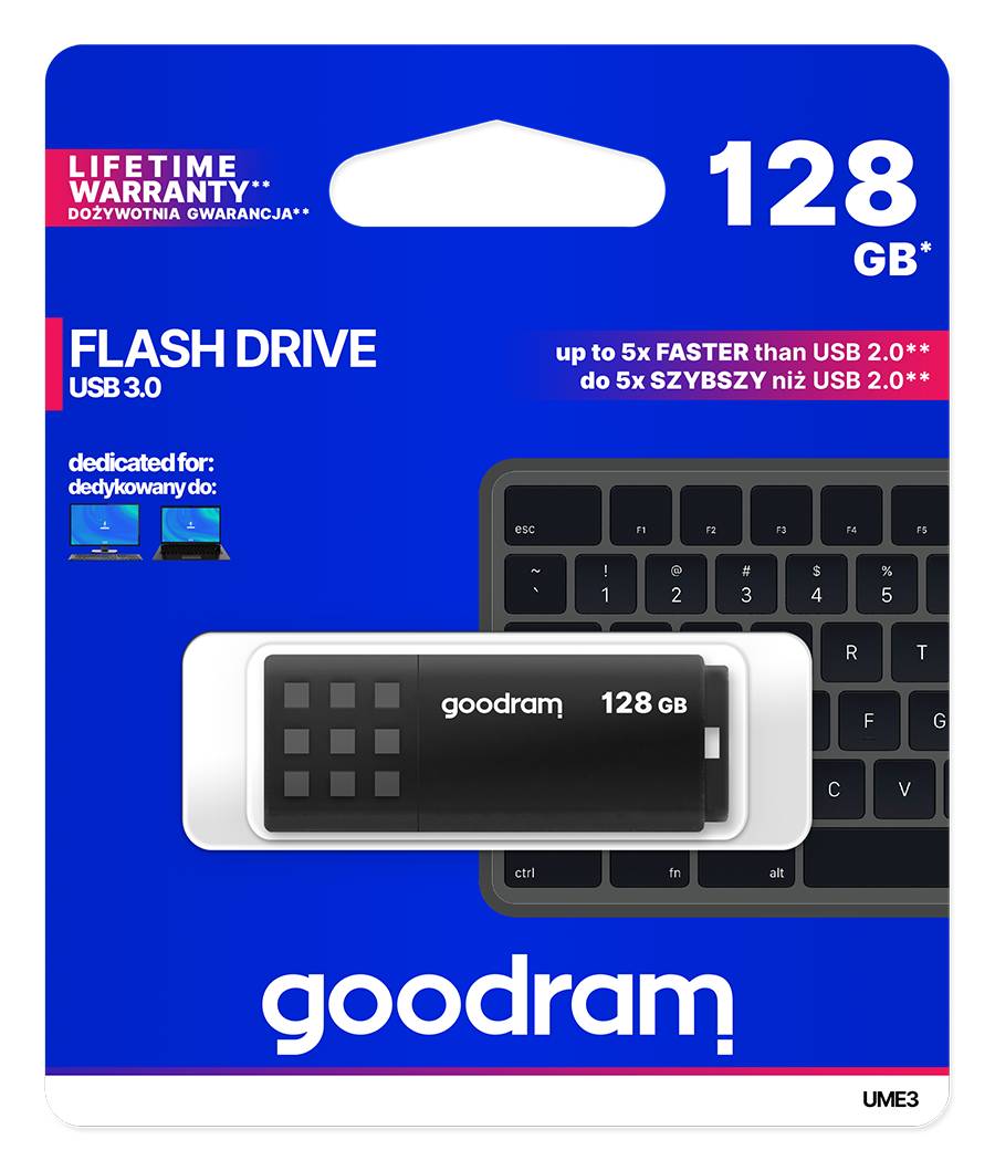 GoodRam UME3 - USB-Flash-Laufwerk - 128 GB - USB 3.0 - Schwarz-4