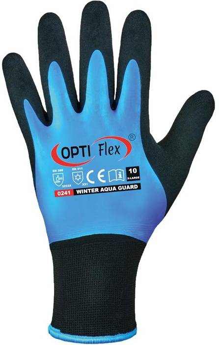 Handschuhe Winter Aqua Guard Gr.9 schwarz/blau EN 388,EN 511 PSA II OPTIFLEX-3