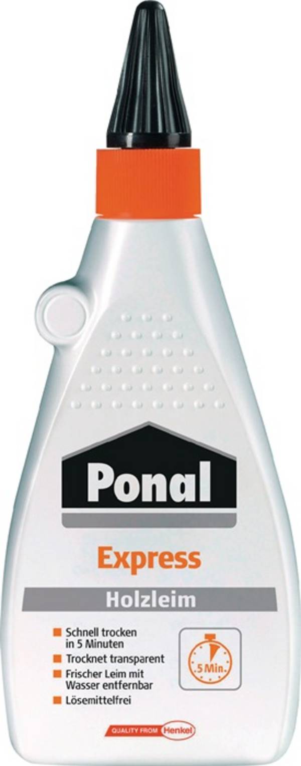 Holzleim Express 550g EN 204: D1,D2 Flasche PONAL