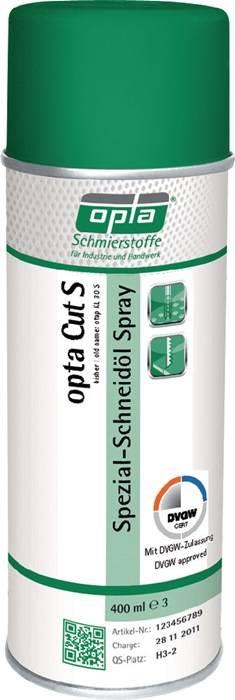Spezialschneidöl Cut S DVGW 400 ml DVGW Spraydose OPTA-0