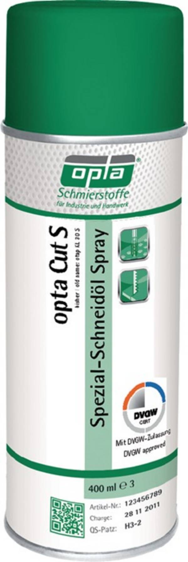 Spezialschneidöl Cut S DVGW 400 ml DVGW Spraydose OPTA