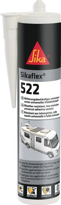 Kleb- u.Dichtstoff Sikaflex®-522 schwarz 300ml Kartusche SIKA-0
