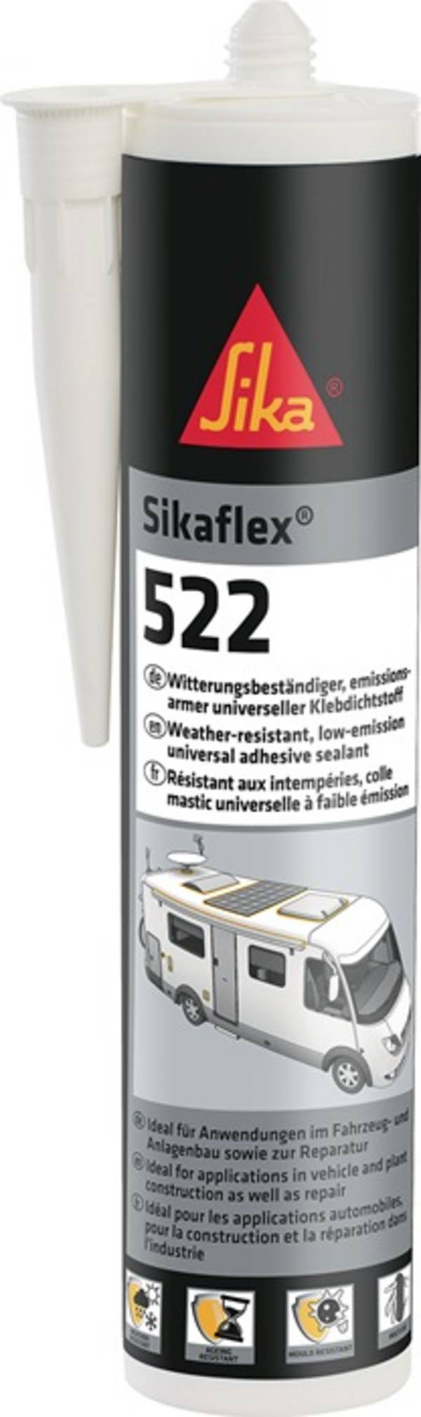Kleb- u.Dichtstoff Sikaflex®-522 schwarz 300ml Kartusche SIKA