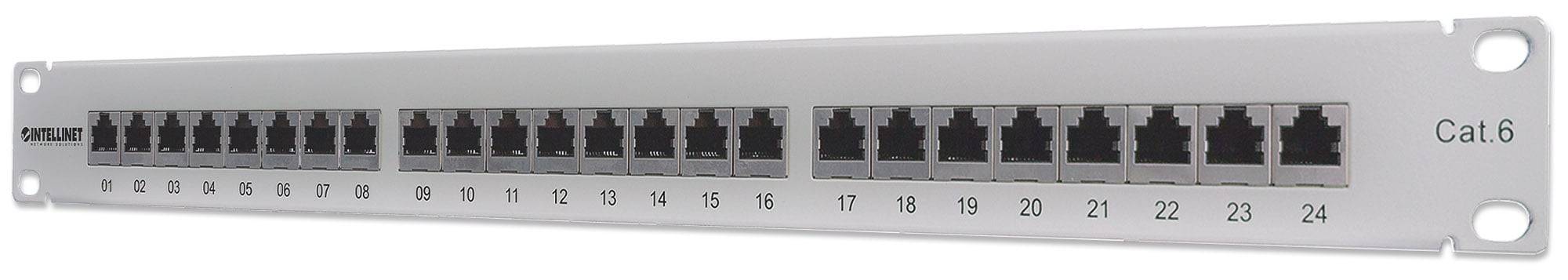 Intellinet 720014 24 Port Netzwerk-Patchpanel 483 mm (19") CAT 6 Mehrfarbig Bestückt-5