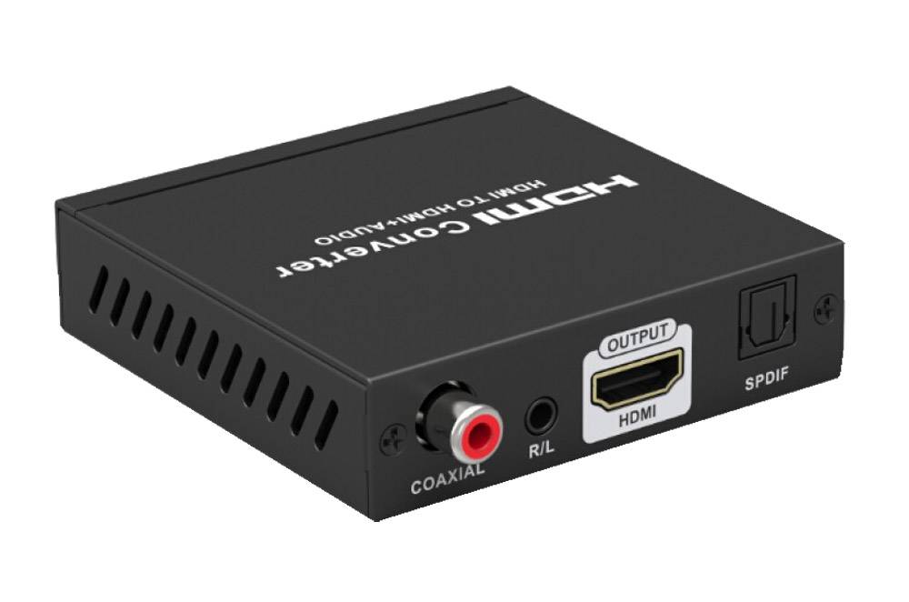 Techly IDATA HDMI-EAC - Aktiver Videokonverter - Schwarz - FCC - RAEE - 480-1