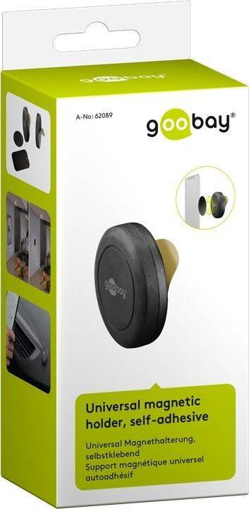 Goobay Universal-Magnethalterung, selbstklebend zur schnellen und sicheren Befestigung von Smartphones im Auto oder Haus-9