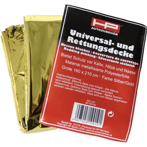 Thumbnail - HP Autozubehör 10019 DIN 13164 Rettungsdecke (L x B) 210 cm x 160 cm 1 St.