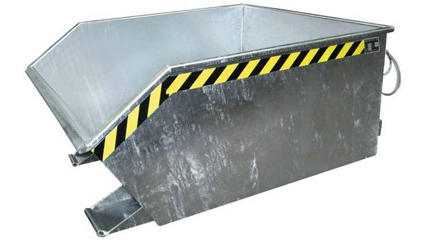 Kippbehälter, Volumen 0,50 cbm,BxTxH 1440x780x680 mm, verzinkt, Gewicht 120 kg