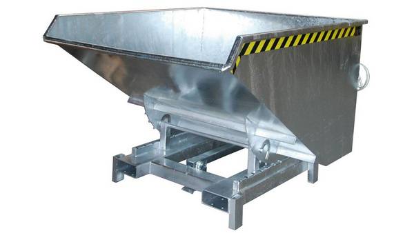 Schwerlast-Kipper - 4.000 kg - 1.700 l - automatische Entriegelung - verzinkt