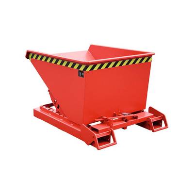 Muldenkippbehälter, automatisch - Volumen 600 l - Tragkraft 1.000 kg - 865 x 1.095 x 1.485 mm (HxBxT) - feuerrot-0