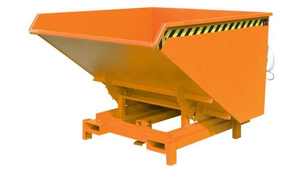 Schwerlast-Kipper - 4.000 kg - 2.100 l - automatische Entriegelung - orange