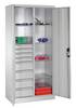 Werkzeugschrank mit 6 Böden und 8 Schubladen, BxTxH 930x500x1950, RAL7035