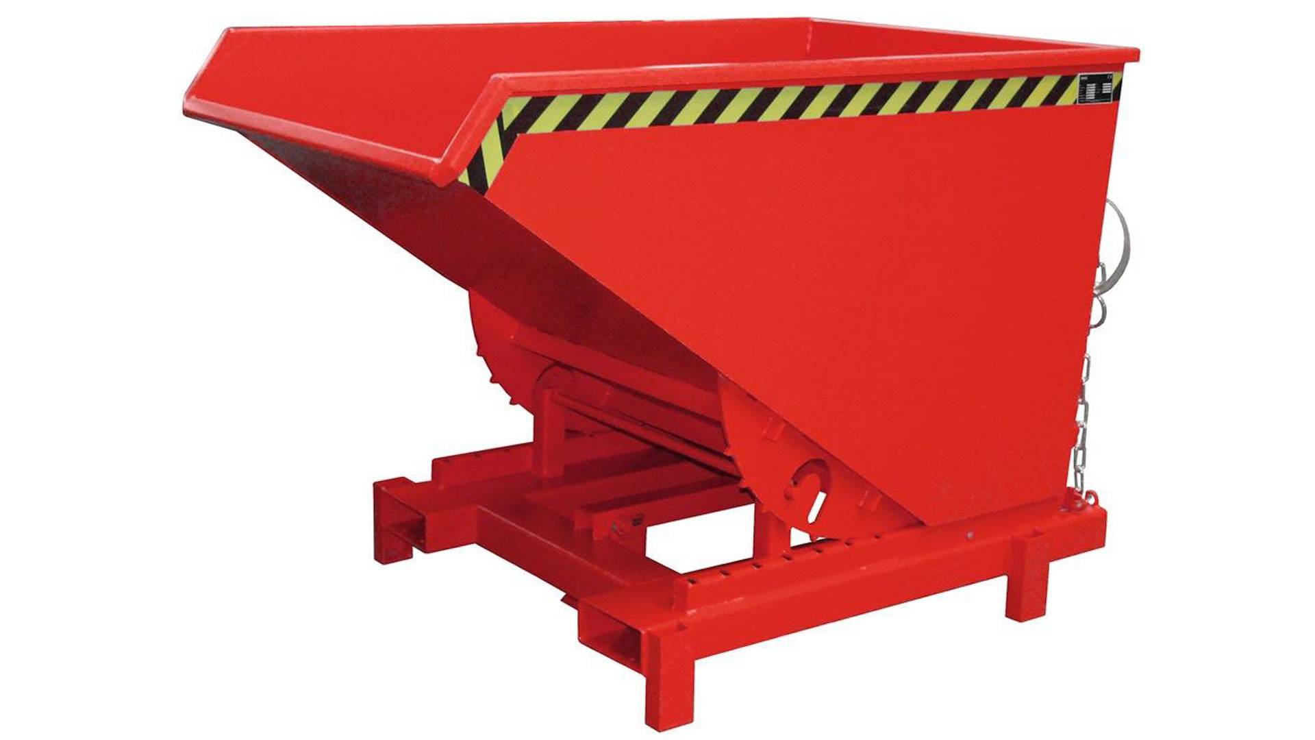 Schwerlast-Kipper - 4.000 kg - 1.200 l - automatische Entriegelung - rot-0