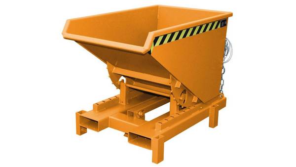 Schwerlastkipper - 4.000 kg - 300 l - automatische Entriegelung - orange