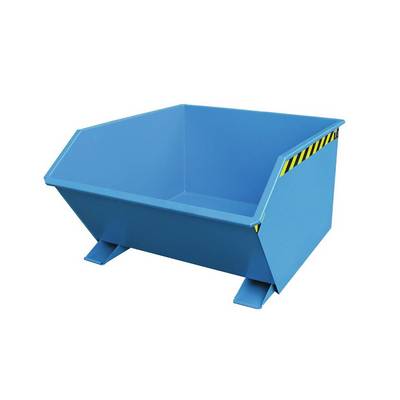 Kippmulde, Volumen 1,00 cbm,BxTxH 1640x1280x780 mm, lichtblau, Gewicht 184 kg-0