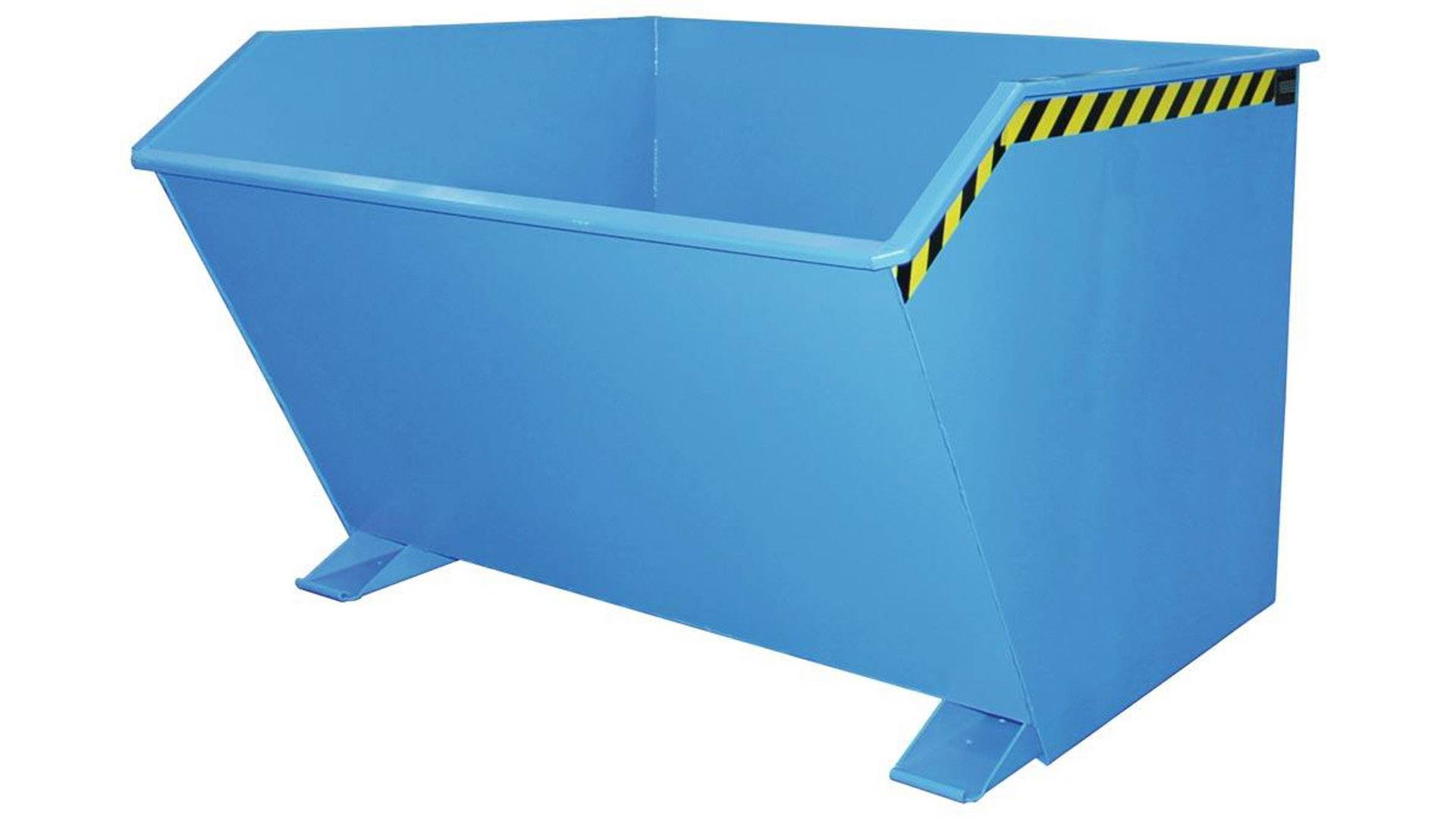 Kippbehälter, Volumen 2,00 cbm,BxTxH 1640x1680x1090 mm, lichtblau, Gewicht 244 kg-0