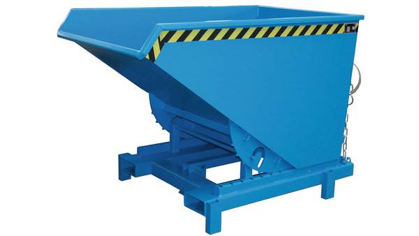 Schwerlastkipper - 4.000 kg - 1.200 l - automatische Entriegelung - blau