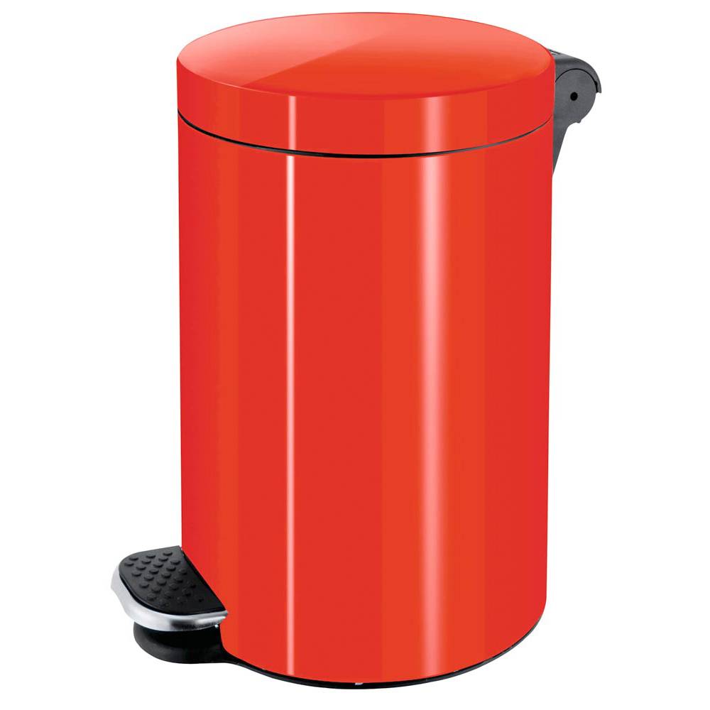 Tretmülleimer, Volumen 20 Liter, Durchm.xH 300x440mm, mit Inneneimer, rot-0