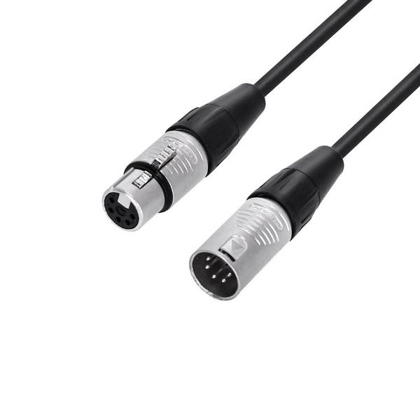 Adam Hall Cables 4 STAR DGH 1000 - DMX Kabel REAN® 5-Pol XLR Female auf 5-Pol XLR Male | 10 m