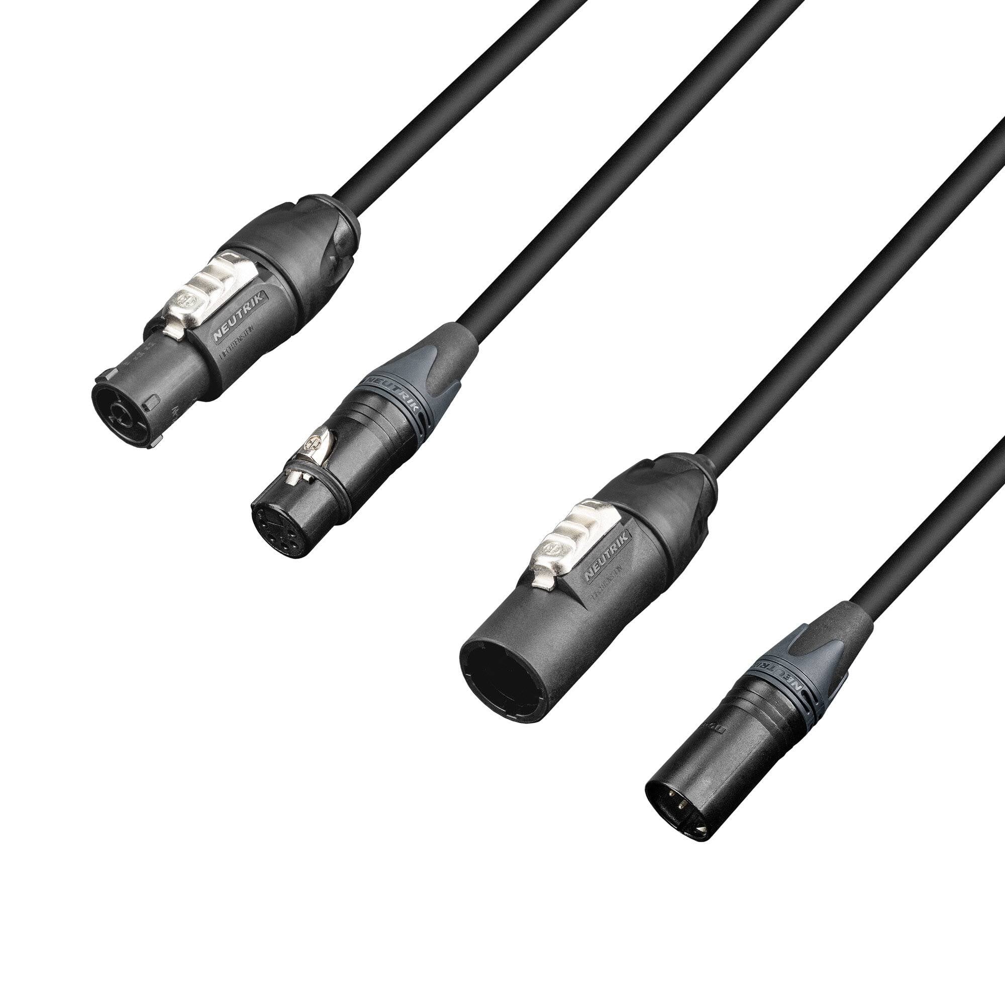 8101 PSDP5 0300 N - DMX- & Netzkabel Neutrik ® powerCON TRUE1 TOP & Neutrik ® XLR 5-Pol 3 m