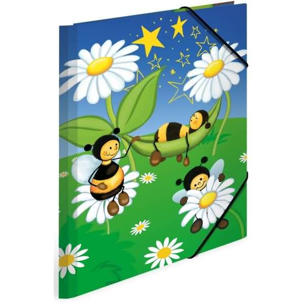 Sammelmappe A4 Karton Bienenwiese-1