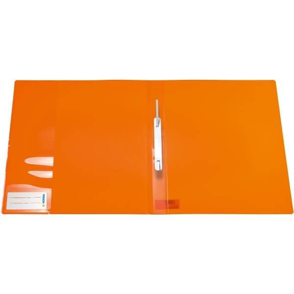 HERMA Schnellhefter, aus PP, DIN A4, neon-orange-1