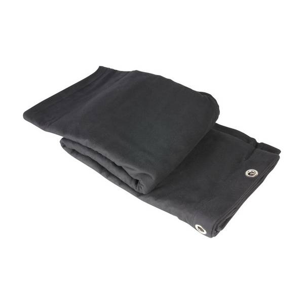 Bühnenmolton B1 schwarz mit Ösen brüniert 3 x 3 m