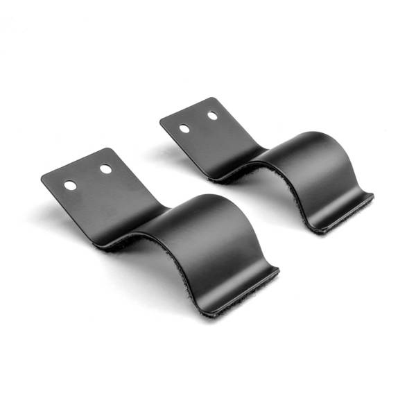 Adam Hall Hardware 87999 - 2 x schwarze Befestigungsklammern 95 x 40 mm für Rohre, Beine etc.