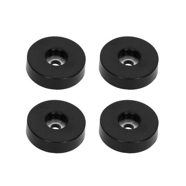 Adam Hall Hardware 4906 S M4AH - Set 4 x Gummifuß 38mm x 10mm im Beutel, Schwarz, rutschhemmend