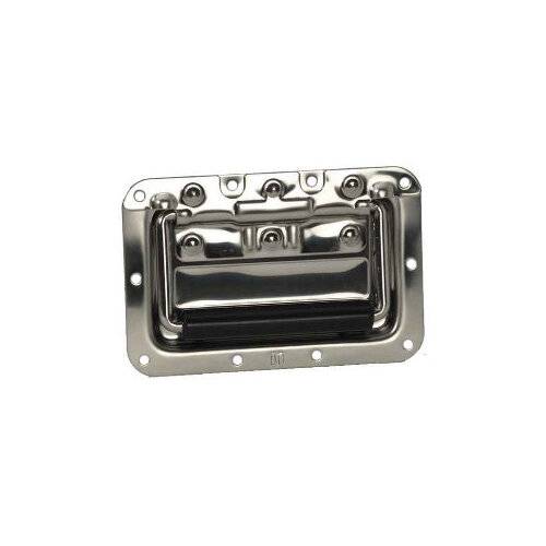 Klappgriff mittel gefedert in Einbauschale Edelstahl 8 mm tief-0