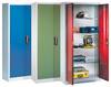 Werkzeugschrank mit Flügeltüren, 4 Verstellböden, BxTxH 930x800x1950 mm, RAL 7035/5012