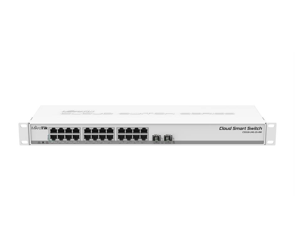 MikroTik Cloud Smart Switch CSS326-24G-2S+RM-7
