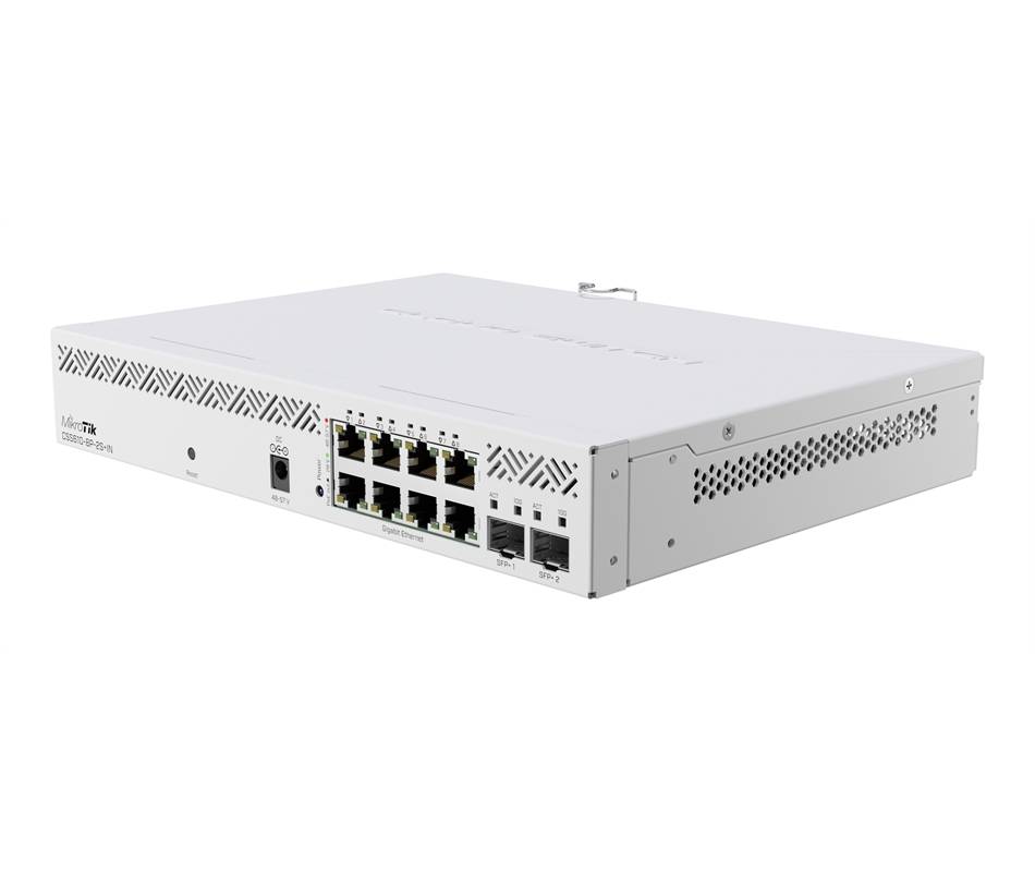 MikroTik CSS610-8P-2S+IN - Switch - Smart - 8 x 10/100/1000 + 2 x 10 Gigabit SFP+ - an Rack montierbar, Desktop - PoE+ (-3