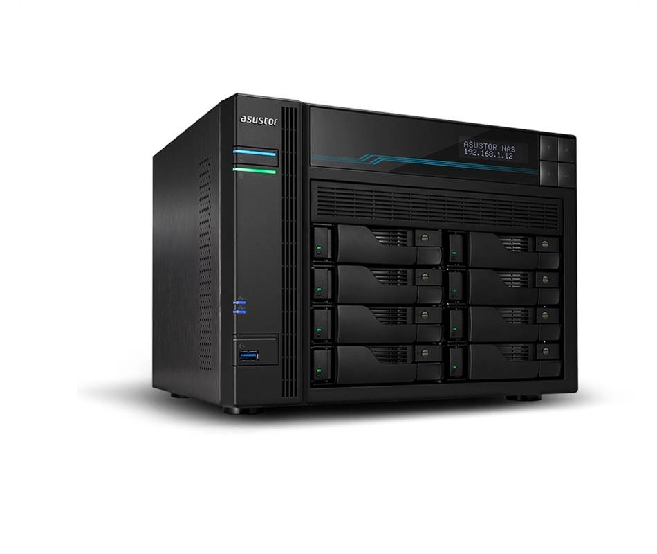 ASUSTOR AS-608T - NAS-Server - 8 Schächte - SATA 6Gb/s / eSATA - HDD - RAID 0, 1, 5, 6, 10, JBOD-7