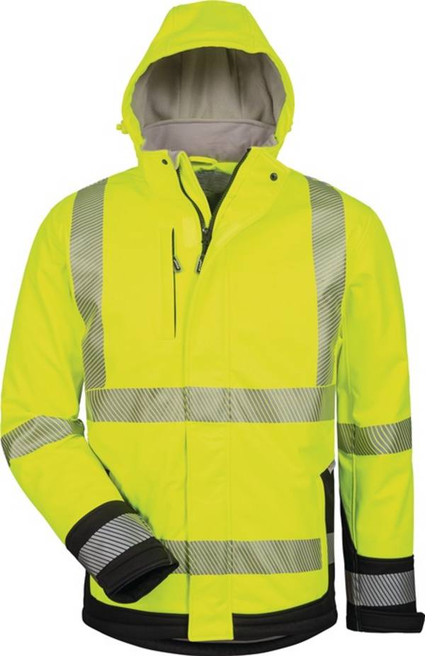 Warnschutz-Softshelljacke Melvin Gr.XXL gelb/schwarz ELYSEE
