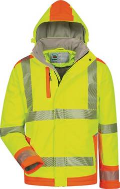 Warnschutzsoftshelljacke Rickmer Gr.XL gelb/orange ELYSEE