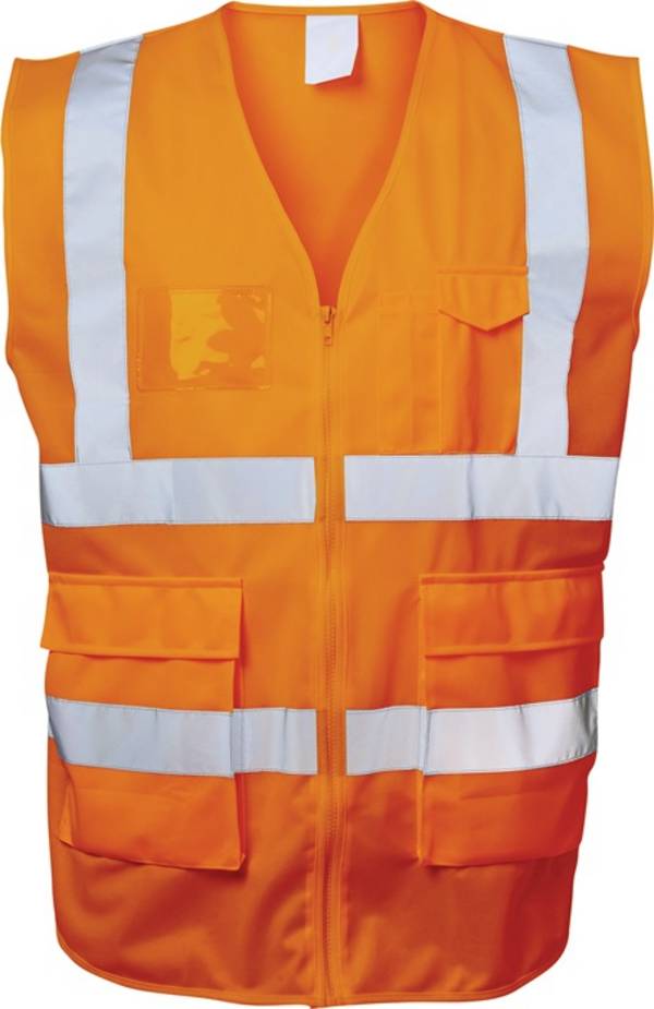 Warnweste EWALD Gr.XL orange EN ISO 20471 Kl.EN ISO 13688 SAFESTYLE